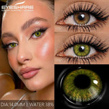 1Pair Colored Contact Lenses for Eyes Blue Lenses Gray Pupils Green Eye Natural Lenses Fashion Beauty Contacts Yearly
