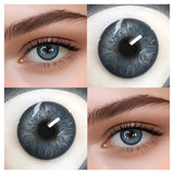 Colored Contact Lenses Lalens Glacier Brown Blue Color Contacts Eye Lens Eyes Half Year 2Pcs