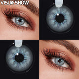 Colored Contact Lenses Brown Soft Beauty Cosmetic Lens 1 Pair Yearly Disposable Natural Eyes Makeup Color Contacts