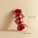 New Christmas Decorations Red and White Walking Stick Plaid Christmas Balloon Hot Air Balloon Hanging Christmas Tree Decoration