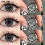 Dewy Strawberry Pink Brown Contact Lens Half Year Center Glint Gradient Lens For Sweet Girly Date Daily Fashion Makeup