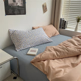 Hot Bedding Set Bedroom Decor Washed Cotton Double Duvet Cover Set Duvet Cover Flat Sheet Quilt Cover Pillowcase Home Textiles