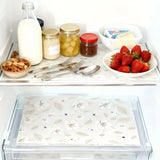 Haitang Flower Refrigerator Pad Waterproof Moisture Proof Non Slip Refrigerator Pad Refrigerator and Kitchen Decoration