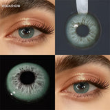 Colored Contact Lenses Lalens Unspoken Brown Blue Green Gray Black Color Contacts Eye Lens Eyes Half Year 2Pcs