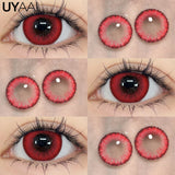 Cosmetics Color Contact Lenses Cosplay Red Color Lens Anime Black Lenses Korean Lenses Grow Eye Big Eye lens Blue Lenses