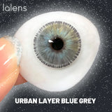 Colored Contact Lenses Lalens Urban Layer Blue Gray Bright Brown Color Contacts Eye Lens Eyes Half Year 2Pcs