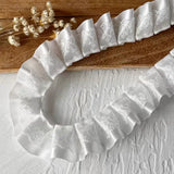 White Lace Lace Ribbons Accessories Lace Trim Handmade DIY Extended Clothes Pleated Sewing Decorative Fabric Skirt Hem Fabric
