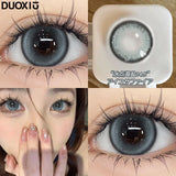 2Pcs Yearly Soft Circular Colored Contact Lenses Beauty Pupil Gray Blue Eyes Green Makeup Pink Fast Shipping High Quality