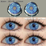 1pair Eyes Lenses for Eyes Blue Lneses Beauty Makeup Yellow Eye Contact Lenses Cosmetic Color Lens Eyes