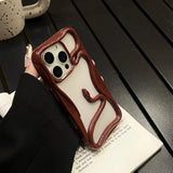 Plating TPU Hollow Snake Phone Case For iPhone 11 12 13 14 15 16Pro Max 15 16Plus Electroplating Shockproof Soft Irregular Cover