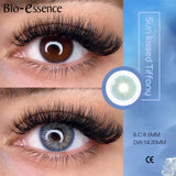 2PCS Colored Contact Lenses for Eyes Sunkissed Lenses Green Contact Lenses Gray Lense Fashion Beauty Pupils 1 Year