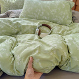 New Floral Double-piece Washed Cotton Quilt Cover  Skin-friendly Breathable Student Dormitory Duvet Covers Without Pillowcases