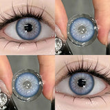1 Pair Color Contact Lenses for Eyes High Quality Blue Lenses 0.00 To - 8.00 Diopter Lenses Soft Korean Contact Lenses