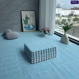 12Pcs Soft Plush Foam Floor Mat Interlocking Carpet Tile Non Slip Thick Play Mat for Living Room Bedroom Kids Room Home Decor