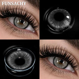 New Contact Lenses Natural Brown Eye Makeup Contacts Grey Color Lens Korean Softlens Yearly Cosmetics for Women