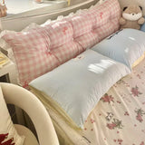 Simple Bedside Bow Bag Pillow Small Fresh and Comfortable Waist Protection Cushion Removable and Washable Large Backrest Tatami