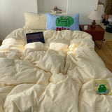 Knot Pure Cotton Bedding Set Cry Color Fre Sle Four Seasons Girls Heart Waed Cotton Bedroom Four Piece Set
