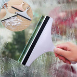 1 Household Glass Wiper, t-Type Soft Rubber Window Cleaning Scraper, For Bathroom, Tile, Floor, Mirror Cleaning Hand Scraper