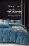 Coral velvet milk velvet four-piece set single winter sheet thickened single bed cover dormitory crystal velvet embroidered bed