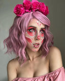 2pcs Halloween Cosplay Contact Lenses Pink Red Lenses Multi-colored Lense Anime Cosplay Lenses Fashion Lens