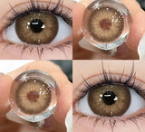 1 Pair Brown Color Series Contact Lenses for Eyes Fashion Natural Lenses High Quality Soft Lens Cosmetics Pupils Yearly