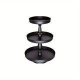 Ikeehome  3 Tier Serving Tray, Metal Cupcake Stand For 50 Cupcakes,  Display Holders For Anniversary Birthday Wedding Halloween, Christmas