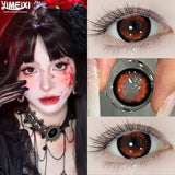 1 Pair New Product Korea Cosplay Contacts Lenses Fashion Yellow Brown Soft Color Contacts Fast Shiping Yearly