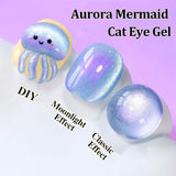 10ml Aurora Purple Cat Eye Gel Winter Northern Bright Magnetic Gel Polish Soak Off UV LED Gel Varnish Nail Art Autumn