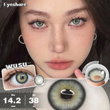 2pcs Color Contact Lens for Eyes Chocolate Makeup Lens Natural Blue Gray Eyes Contact Brown Beauty Lenses Green Contact