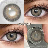 1pair Fashion Colored Contact Lenses for Eyes Natural Gray Contact Blue Eyes Lenses Gray Contacts Yearly Green Pupils