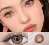 0~-6.00 Natural Korean Lenses 1Pair Colored Contact Lenses Brown Lenses Blue Eye Fashion Lenses