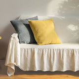 White Ruffle Cotton Sofa Cover Blanket Sofa for Towel Living Room Decor Furniture Tapestry Couch Cover in Spring