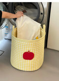 Large Capacity Laundry Hamper Foldable Fabric Dirty Clothes Basket Bathroom Storage Bucket Home Use Organizer Cute Style