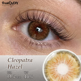 1 Pair Cleopatra Series Colored Contact Lenses Natural Brown Pupils Eyes Contact lenses Green Soft Contacts 14.20mm
