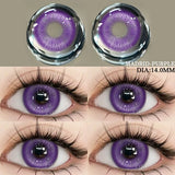 1 Pair Colored Contact Lenses Cosplay Colorful Contact Red Eyes Anime Contact Green Lenses Halloween Purple Contact