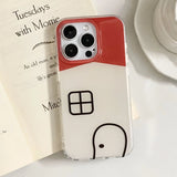 Casual Line House Mobile Phone Case Suitable for Apple for Iphone16Promax Case/For Iphone15Promax Case/14Pro Case/13 Iphonecase/Fashionable Women's Mobile Phone Case/Simple Mobile Phone Case