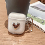 Sparkling pink bow suitable for Apple AirPods 1/2 generation Bluetooth earphone case Pro3 generation Apple earphone case