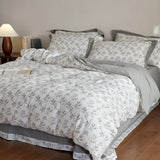 Japanese ditsy floral Cotton Bedding Sets Duvet Cover Sheet Pillowcase 4pc Underwear Bed Linens