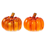 5Pairs LED Pumpkin Lamps Battery Powered Luminous Decor Light for Indoor Outdoor Tabletop Holiday Decoration Pumpkin Decor Light