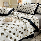 2025 washed cotton air conditioner quilt four-piece summer cool quilt thin double summer quilt core machine washable