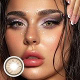 New Russian Girl Pro Color Contact Lenses Blue Lenses for Eyes 1 Pair Natural Look Brown Lenses Fashion Lenses