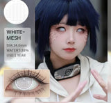 2pcs Halloween Colored Cosplay Contacts Lenses for Eyes Yearly Anime Lens Cosplay Eyes Contacts White Mesh Blind Lens