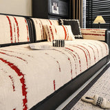 1PC Sofa Cushion Winter Thickened New Non-slip Light Luxury One-piece Plush Seat Cushion Cover Towel Home Textile