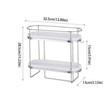 Stainless Steel Bathroom Storage Rack Gap Storage No-Drill Bathroom Shelf Large Capacity Multifunctional Toilet Rack Kitchen