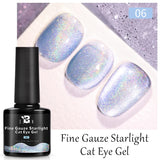 7.5ml Golden Gradient Cat Eye Nail Polish Gel Phototherapeutic Gel Soak Off Nail Magnetic Gel Polish Nail Art DlY
