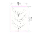 1 Sheet Foot Lace Tattoo Sticker Waterproof and Durable Temporary Tattoo