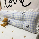 Simple Bedside Bow Bag Pillow Small Fresh and Comfortable Waist Protection Cushion Removable and Washable Large Backrest Tatami