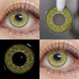 Eye Eyes Color Contacts Colored Contact Lenses Lens Small Pupils Myopia Cosplay Anime Cute 2Pcs 12 Months 1 Year Use