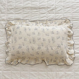 INS Ruffle Edge Gauze 100% Cotton Princess Pillow Case 30X50 48X74cm Breathable Pillowcase Decorative for Home Bedding Bedroom