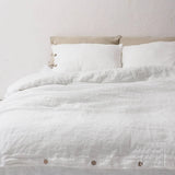 Pure Linen Duvet Cover Set, Natural Quilt Cover And Pillowcases, Double Bed Set, Queen King Duvet Cover 220x240, Bedding Set